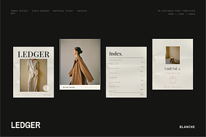 LEDGER | 30 Canva Post Templates