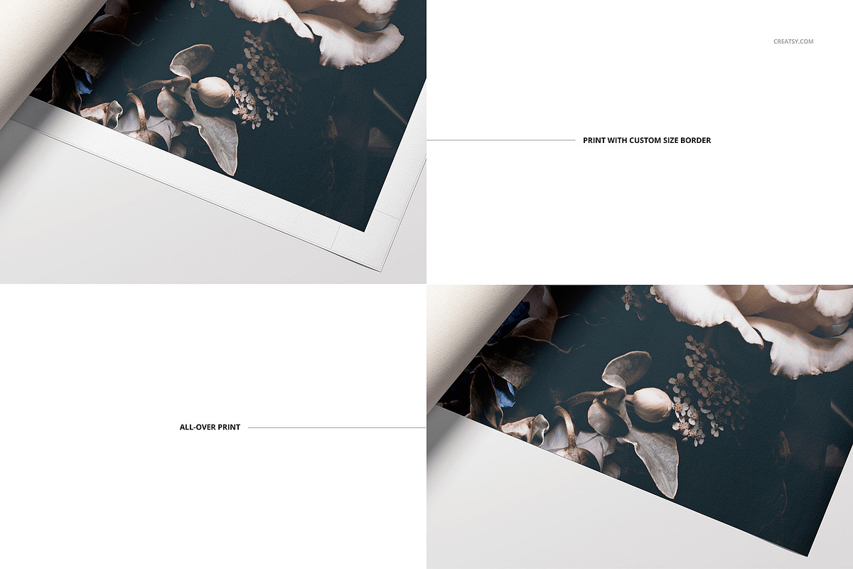 Rolled Canvas Print Mockup Bundle, a Product Mockup by creatsy5 (Photo 4 of 9)