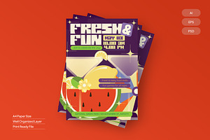 Fresh and Fun - Flyer, a Brochure Template by Izdihaar_Studio
