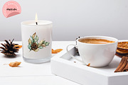 Watercolor Cozy Christmas Clipart, a Graphic by Digitals Art Hub (Thumbnail 9 of 10)