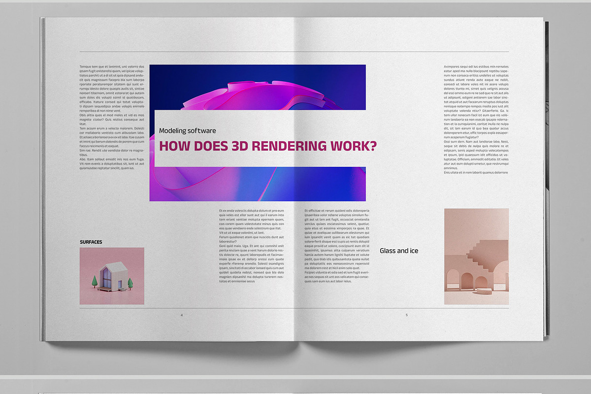Magenta 3D Render Catalog Brochure, a Brochure Template by Boris Cupac (Photo 4 of 7)