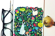 Leaf,botanic wreath, Easter elements, a Decorative Illustration by Rimma (Thumbnail 7 of 7)