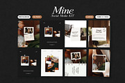 MINE / Post Social Media KIT, a Social Media Template by Pixel And Oblivé (Thumbnail 1 of 6)