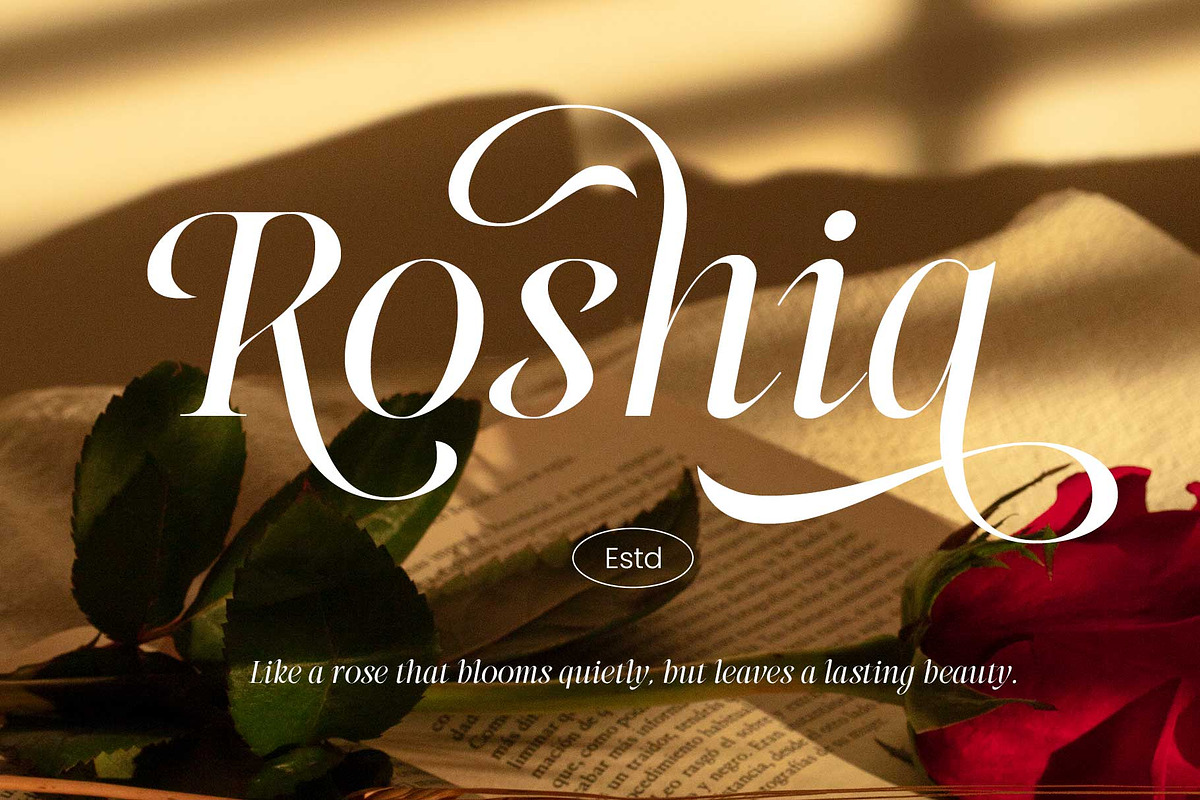 Rathina - Casual Italic, a Serif Font by Novitype (Photo 3 of 13)