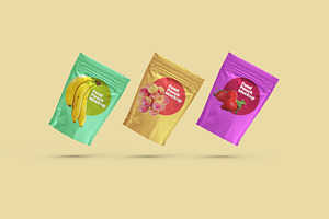 Food Pouch Mockups - 10 Mockups