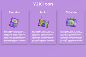 3D Y2K Icon