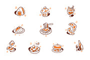 Food Icon Doodle Style Vol 2, an Object Graphic by SLAB! Design (Thumbnail 2 of 3)