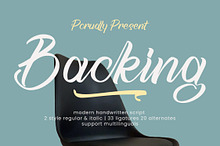 Backing