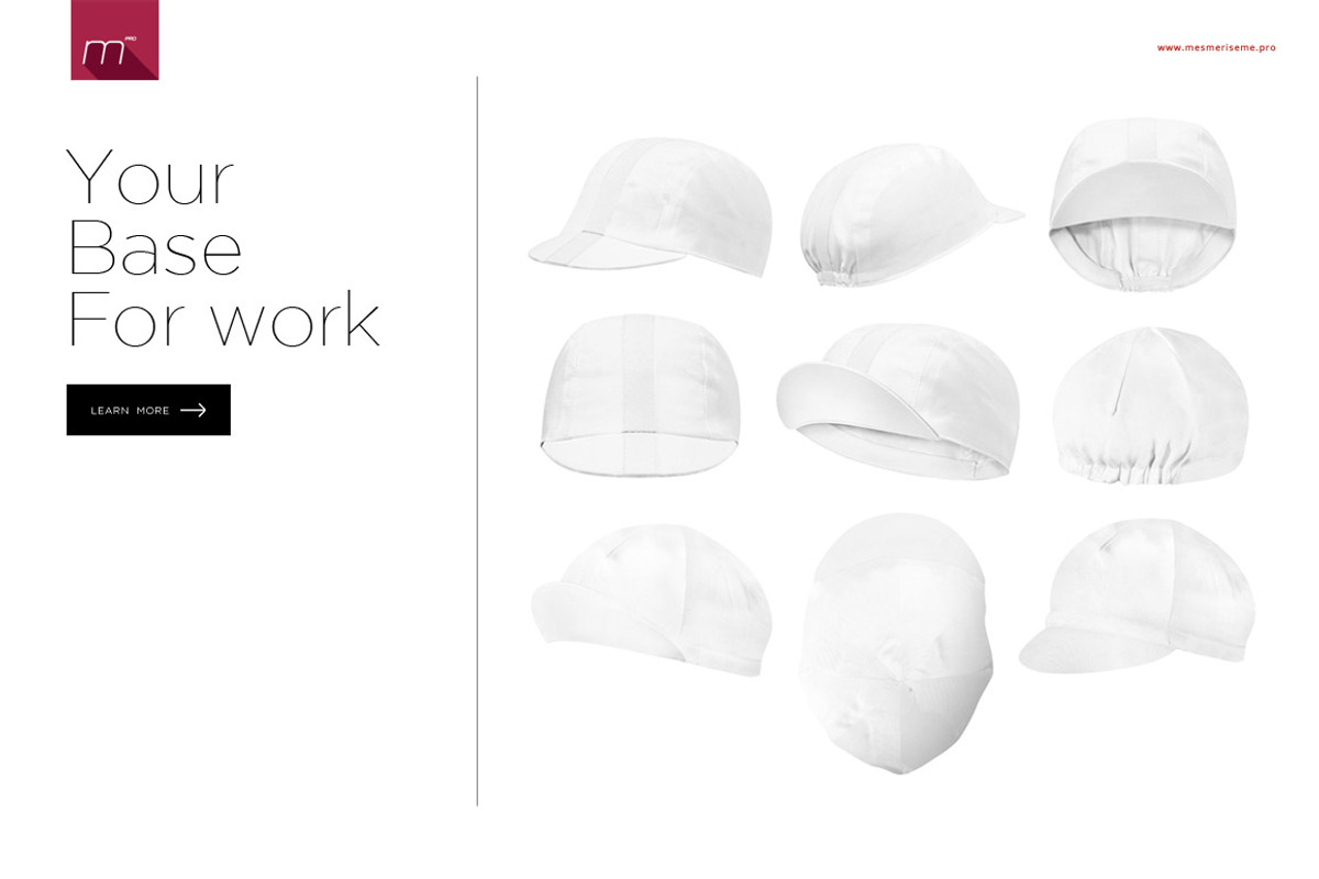 Bike Cap 2 Types Mock-up, a Hat Mockup by Mocca Mockups Store (Photo 10 of 11)