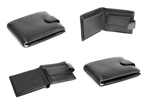 Black wallet set, a Photo by saiko3p