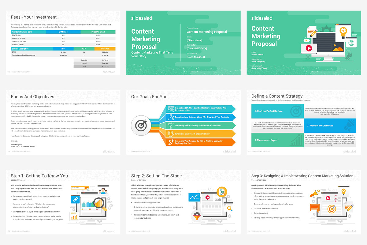 Top Digital Marketing Proposals PPT, a Presentation Template by SlideSalad (Photo 25 of 32)