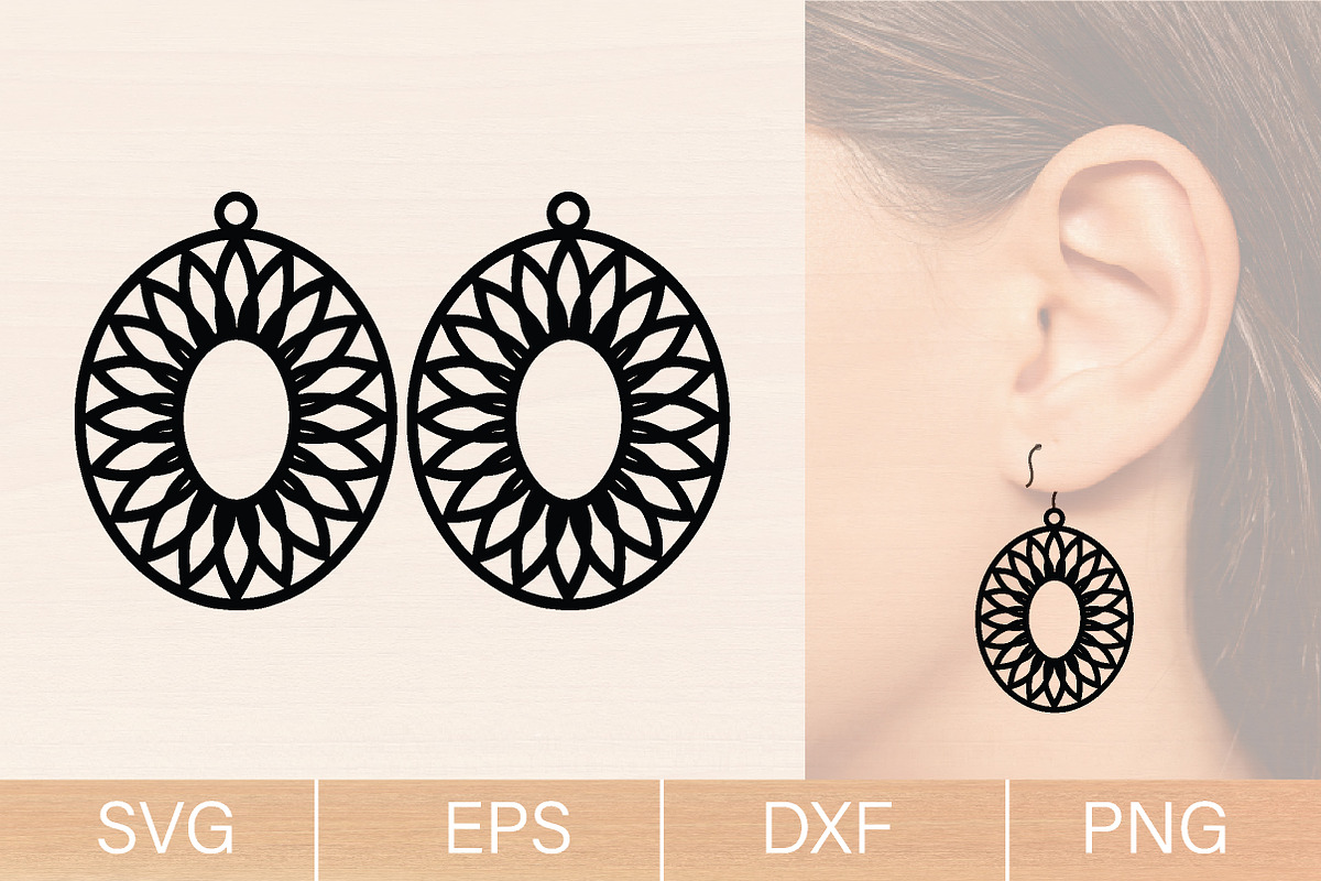 Summer Wood Earring SVG Bundle, an Object Graphic by jannatulpakhi (Photo 6 of 9)
