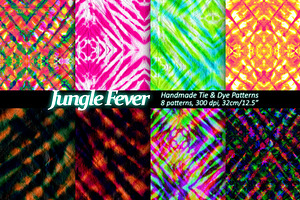 Tie Dye patterns - Set of 8.