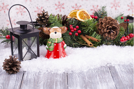 Christmas festive background with a