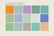 Retro Summer Seamless Patterns, a Pattern Graphic by Sweet Fig (Thumbnail 2 of 11)