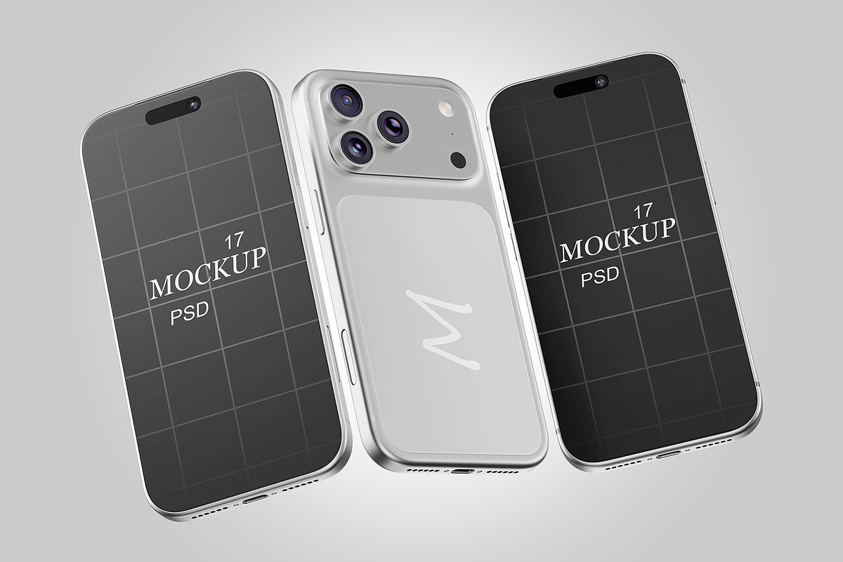 iPhone 17 Pro Max Mockup Set, an iPhone Mockup by pixelmock (Photo 6 of 10)