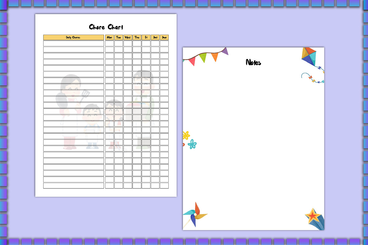 Printable Savings Planner For Kids, a Stationery Template by Shumaya (Photo 5 of 5)