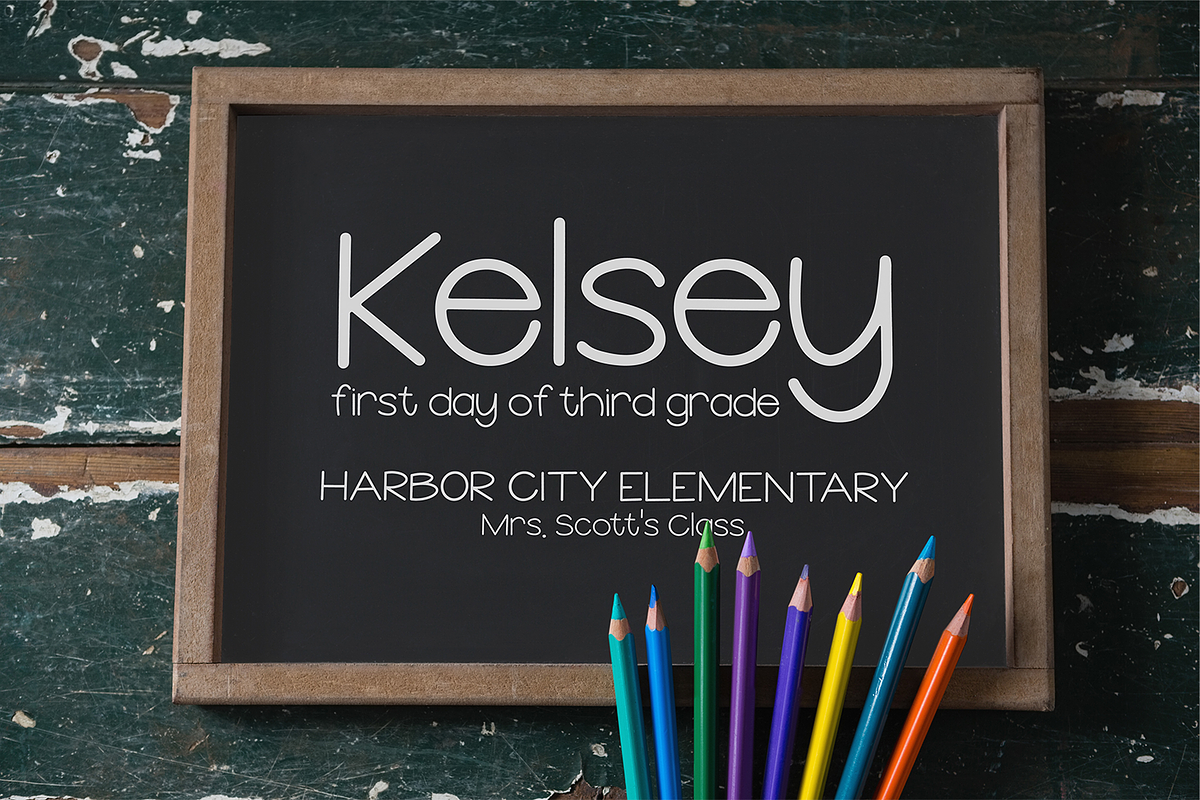 School Lunch Sans, a Handwritten Font by Beck McCormick (Photo 5 of 10)