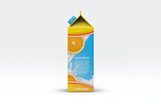 Milk or Juice Carton Mockup, an Advertising Mockup by Hubzway (Thumbnail 4 of 7)