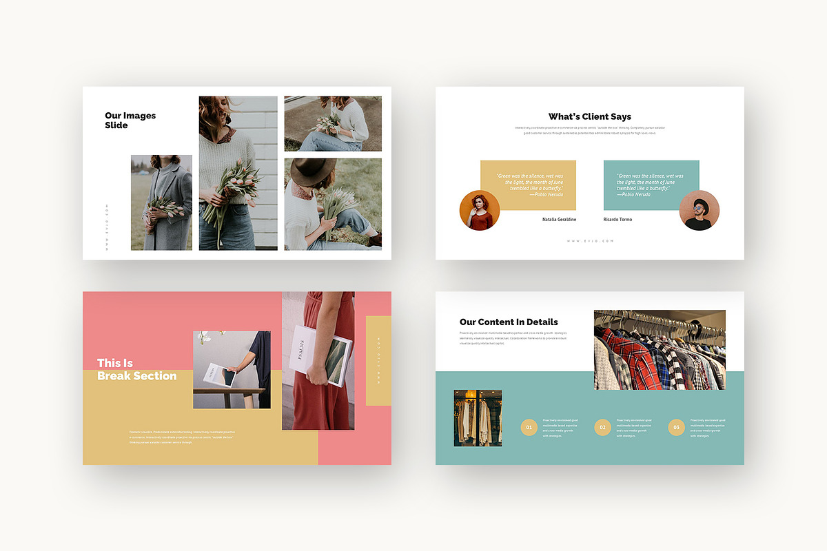 Evjo : Fashion House Powerpoint, a Presentation Template by Punkl Camp (Photo 5 of 16)