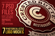 7 Photorealistic Logo Mock-Ups, a Product Mockup by Cruzine (Thumbnail 1 of 5)