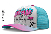 Fully Editable Trucker Hat Mockup PS, a Hat Mockup by LESZ Design (Thumbnail 3 of 8)