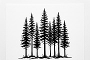 Majestic Pine Trees SVG, a Finance Illustration by Amazin_art (Thumbnail 16 of 41)