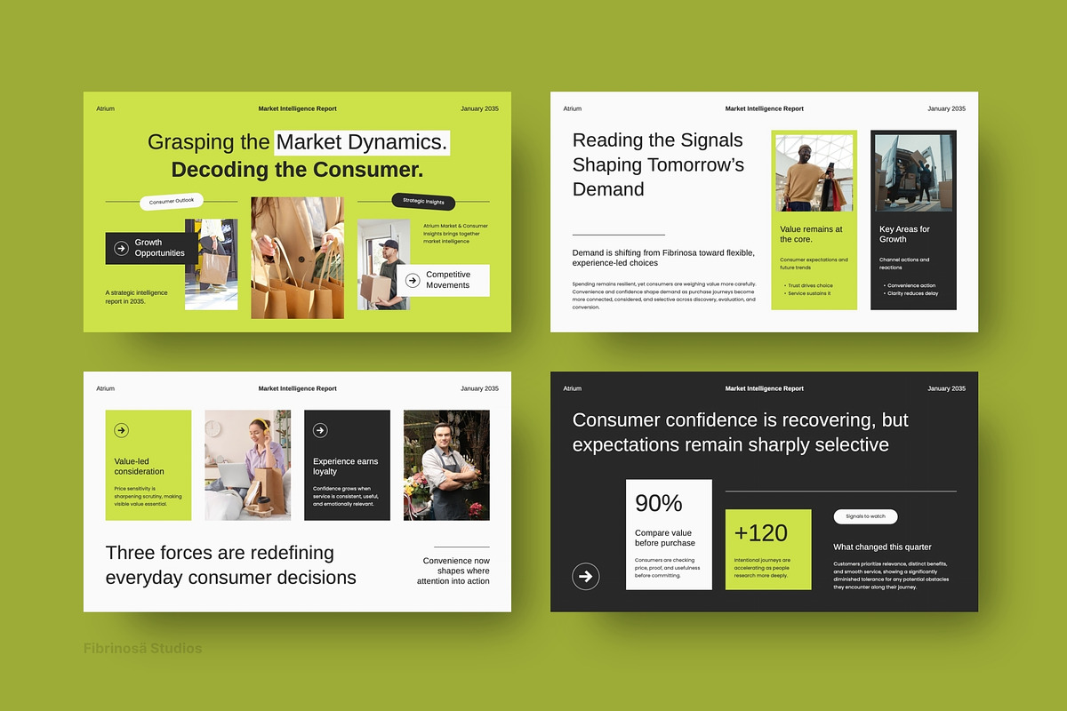 Market Intelligence Pitch Deck, a Presentation Template by FIBRINOSÄ (Photo 3 of 7)