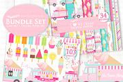 Ice Cream Party, Ice Cream Truck, an Illustration by Mia's Graphic Design (Thumbnail 2 of 9)