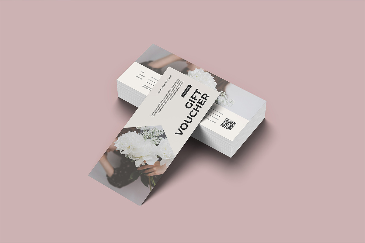 Gift Voucher Mockup, a Merchandise Mockup by graphicpages (Photo 14 of 17)