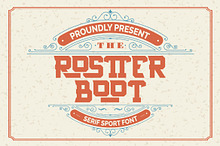 Rostter Boot | Serif Sport Font