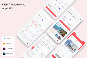 Flight Ticket Booking App UI Kit