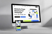Website Page Mockup for Webpage, a Product Mockup by Pitchlook.Studio (Thumbnail 2 of 4)