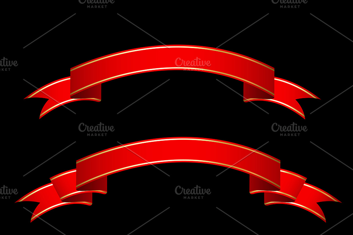 Ribbon Banners Vectors