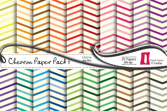 Chevron 1 Digital Paper Pack preview 2