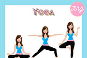 Yoga Teacher Portrait Creator, a Person Illustration by Lauren Lesley Studio (Thumbnail 36 of 43)