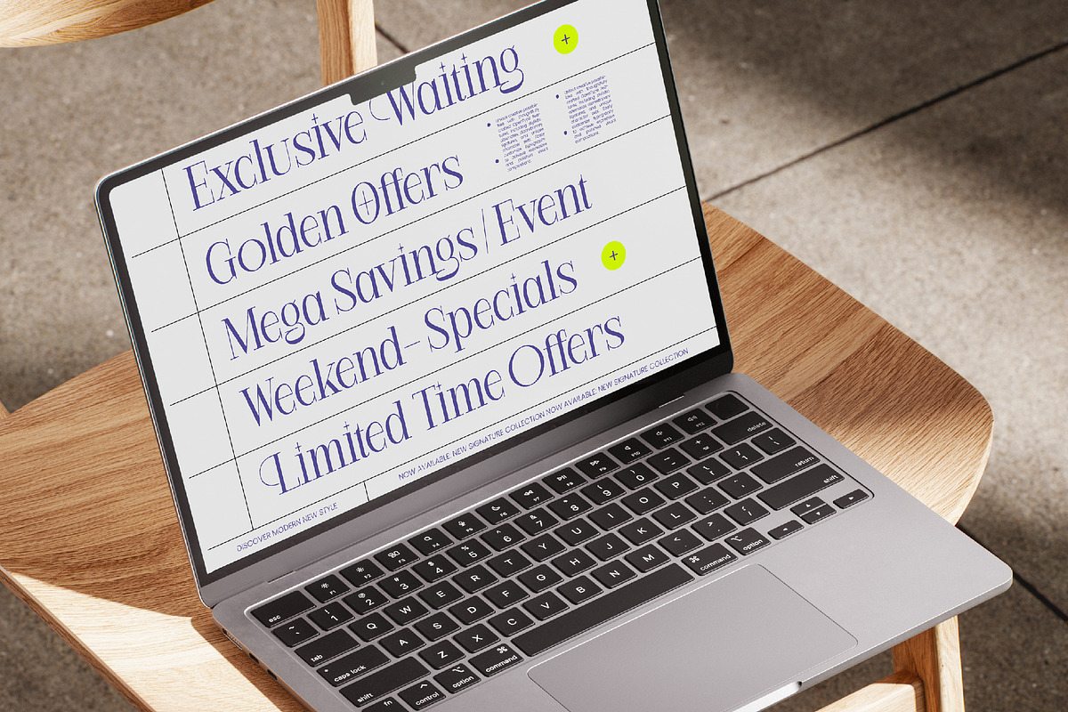 Margoise Modern Display Serif Font, a Serif Font by timelesstype.co (Photo 5 of 10)
