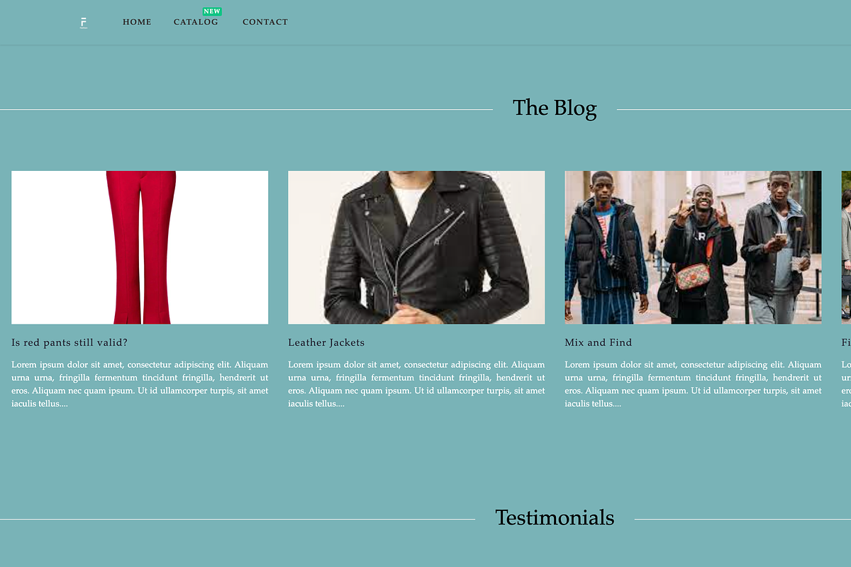 Shopify Cloths eCommerce Theme Blue, a Templates & Theme by Exclusive Themes (Photo 9 of 10)