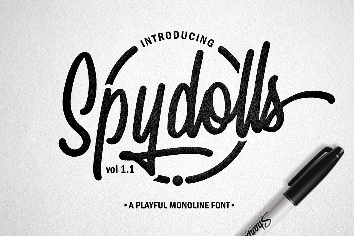 Spydolls - Playful Marker Fonts