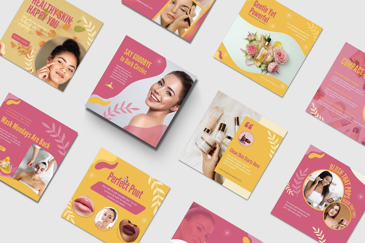 Canva Social Media Instagram Post, a Social Media Template by TheBrightGrap (Photo 1 of 12)
