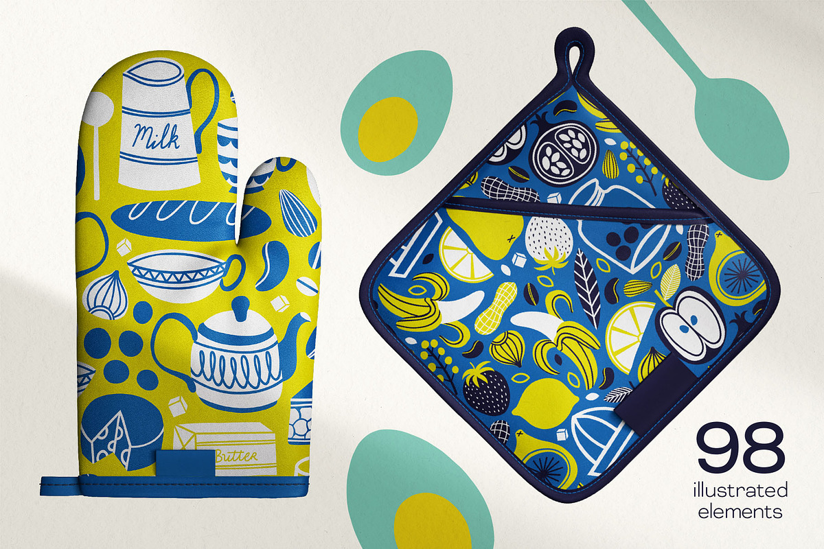 Folky Feast Graphic Collection, a Food Illustration by rouxsupplyco (Photo 8 of 12)