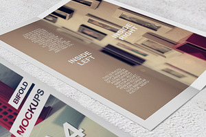 Bifold Brochure Mockups