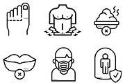 Icon Pack II: Corona Virus LINE, an Outline Icon by soglamun (Thumbnail 4 of 4)