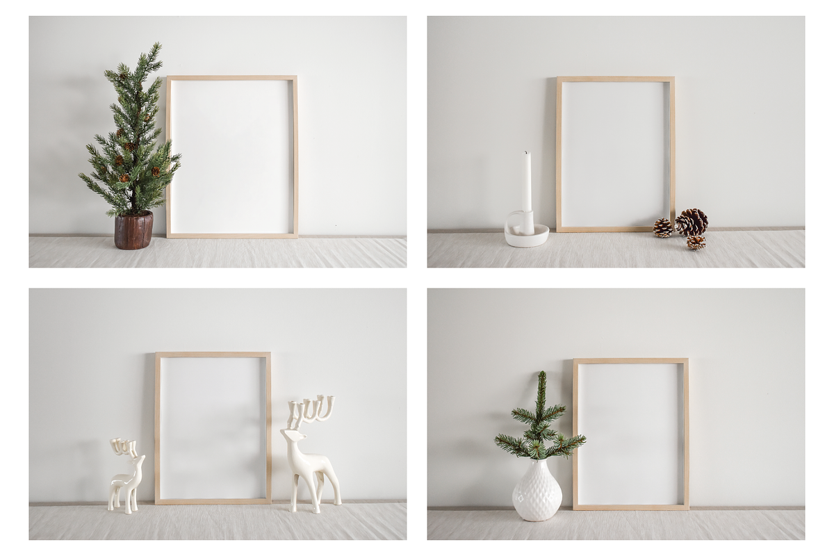 Christmas Frame Mockup Bundle, a Household Mockup by Saguaro Digital (Photo 2 of 8)