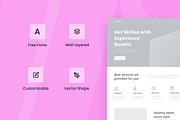 Dentist Clinic Wireframe Website, a Wireframe Template by INSPR STD (Thumbnail 2 of 6)