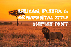 African Breeze Playful Font