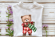 Red Green Plaid Christmas Clipart, an Illustration by Rose Art (Thumbnail 6 of 7)