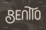 Bentto Elegant Premium Font, a Sans Serif Font by Artiveko (Thumbnail 1 of 7)