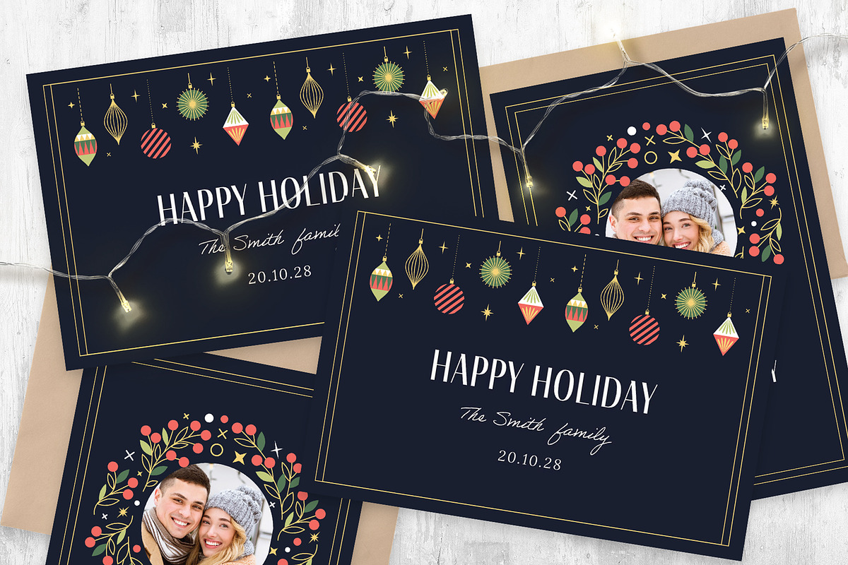 Modern Christmas Illustrations, a Seasonal Illustration by DesignerCandies (Photo 2 of 3)