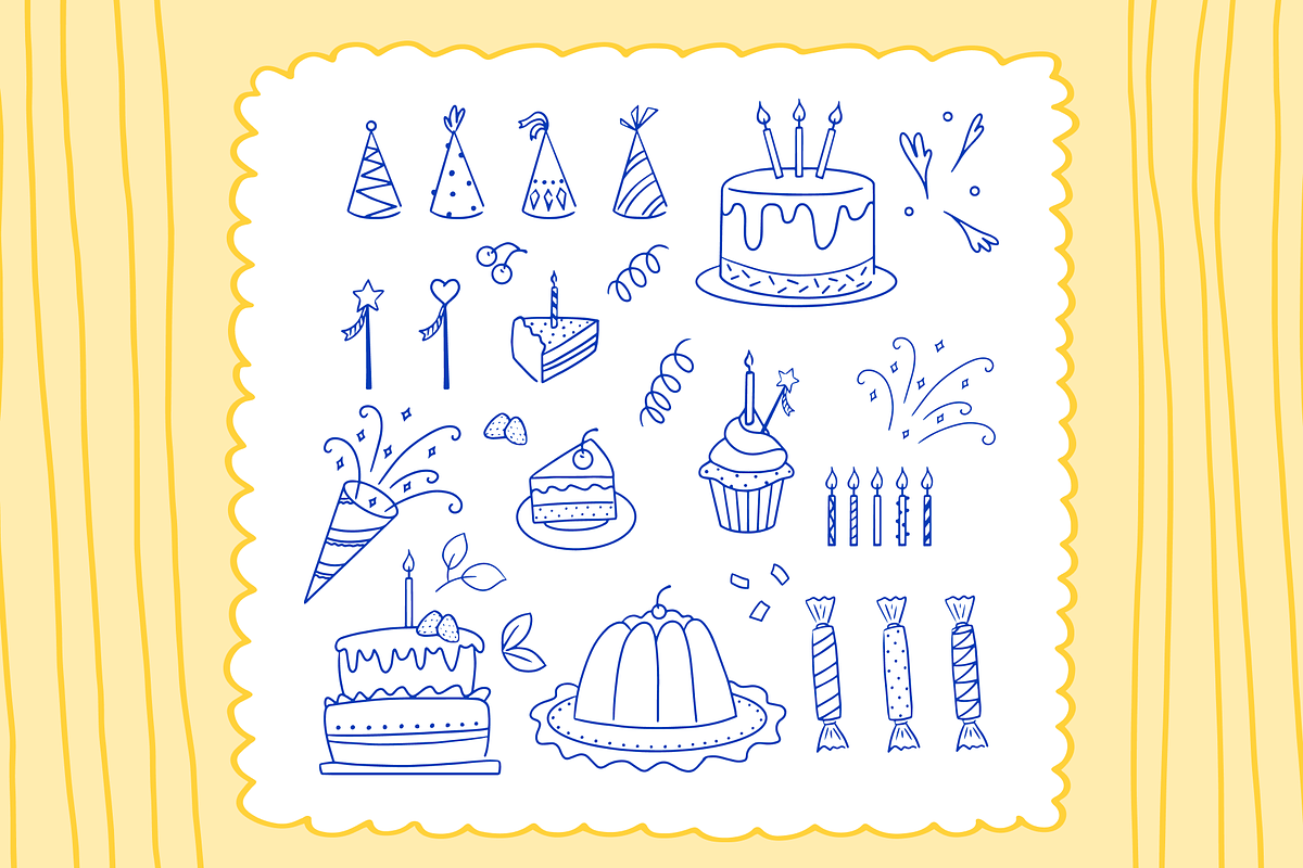 Birthday Party Graphics & Photos, an Object Illustration by ApollinariaManko (Photo 2 of 14)